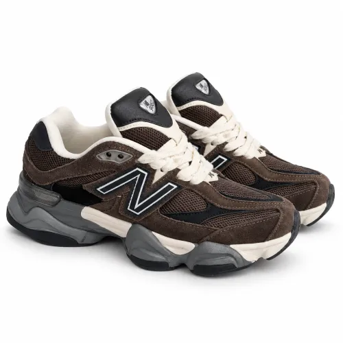 Жіночі кросівки New Balance 9060 в кольорі dark brown 🤎